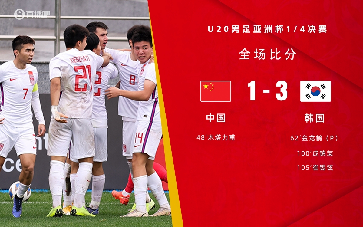 復(fù)仇！U22國足絕殺復(fù)仇韓國，2年前U20亞洲杯加時(shí)憾負(fù)無緣世青賽