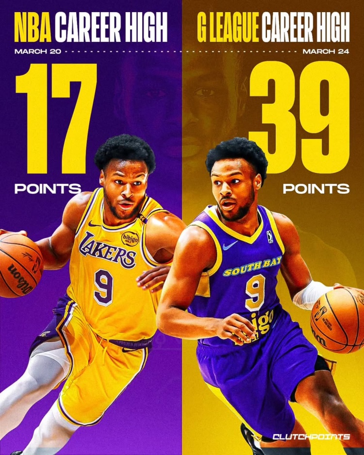 在進步！布朗尼一周內(nèi)先后創(chuàng)下個人NBA和G聯(lián)盟單場得分新紀錄